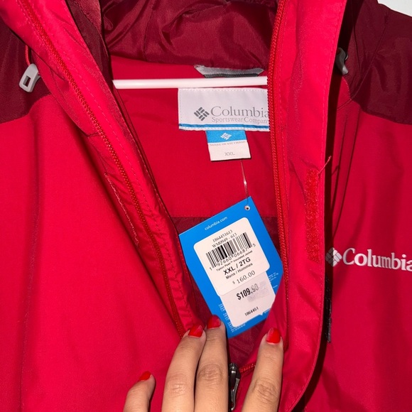 MENS Red Columbia snow/rain jacket XXL - Picture 3 of 6